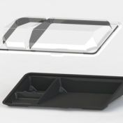 Крышка к контейнеру для суши "Витрина" 195х106х40 мм, прозр., ПС, 1 000 шт/кор "Kado-Prim" 1 000 шт/упак РОССИЯ КД-009 К