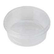 Контейнер для пресервов/мёда 385мл, "миска" d=122мм, d=114мм, h=50мм, прозрачный, контрольный замок, ПП