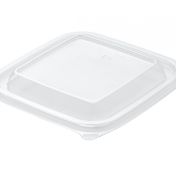 Крышка к контейнеру 124,5х124,5х13,1 мм, прозр., ПЭТ, 25 шт/упак "Upax-Unity" 1 000 шт/кор РОССИЯ С-12/12 К