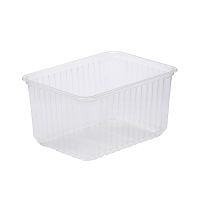 Контейнер прямоугольный, 179х132х89мм, 1500мл, полупрозрачный, ПП, усиленный