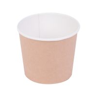 Супница 400 мл, d100хh85 мм, без крышки, крафт-бел., карт., 25 шт/упак "OSQ" Round Bowl 375 шт/кор РОССИЯ Round Bowl 400 kraft