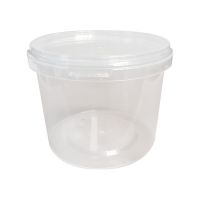 Контейнер для пресервов 800 мл, d122хh93 мм, форма "Банка", контр.замок, крышка в компл., прозр., ПП, 150 шт/кор "Aerosnab" 150 шт/упак РОССИЯ 1216КП