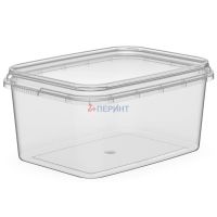 Контейнер для пресервов/мёда 400мл, "банка", прямоугольный 120х91х58мм., полупрозрачный, ПП