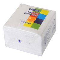 Салфетки 240х240 мм 1-сл., бел., бум., 100 шт/упак "МИСТЕРИЯ" 30 упак/кор РОССИЯ