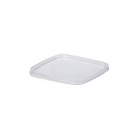 Крышка к контейнеру для пресервов [ведру] 130х130 мм, прозр., ПП, 400 шт/кор "Перинт" 400 шт/упак РОССИЯ Крышка 131 квадрат