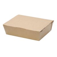 Ланч-бокс 1-секц. 190х150х50 мм, крафт, карт., 25 шт/упак "OSQ" 250 шт/кор РОССИЯ OSQ LUNCH 1000 (250)