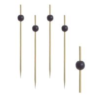 Пика 120 мм, диз. "Черная жемчужина", черн., древ.волокно, 100 шт/упак 40 упак/кор КИТАЙ 440-720