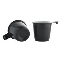 Одноразовая чашка для холодного и горячего, 0.18л, коричневый/белый, ПП