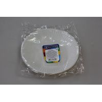 Тарелка одноразовая мелкая d170 мм, бел., карт, 12 шт/упак "МИСТЕРИЯ" 456 шт/кор РОССИЯ 183000