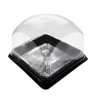 Упаковка для кондит. изделий [крышка] 90х90х45[80х80х35] мм, прозр., ПЭТ, 960 шт/кор "Kado-Prim" 960 шт/упак РОССИЯ КД-504К купол