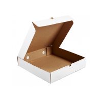 Коробка для пиццы, 300х300х60мм, белая, картон В