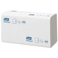 Полотенца бумажные для диспенсеров 230х230 мм 1-сл. V-сложен., бел., 250 лист/упак "Tork" Singlefold Universal 20 упак/кор РОССИЯ 120108