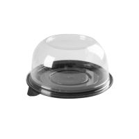 Упаковка д/пирожного, кругл., внешн. d 132мм, внутр. d 100мм, h 60мм, , прозрачн., ПЭТ