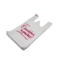 Пакет "Майка" [280+160]х500 мм 11 мкм, диз. "Благодарим за покупку", бел., ПНД, 100 шт/упак 30 упак/кор РОССИЯ МАЙ59598