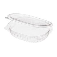 Контейнер 250 мл 1-секц., овал 158х129х29 мм, неразъем.крышка, прозр., ПЭТ, 360 шт/кор "ЮПласт" 360 шт/упак РОССИЯ ЮП-РКС-250/ЮУПМ6125