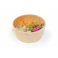 Контейнер 1100 мл, d165хh75 мм, без окна, без крышки, крафт., карт., 50 шт/упак 300 шт/кор РОССИЯ 130004