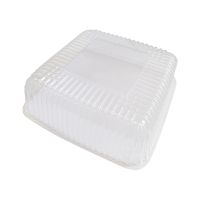 Упаковка для торта [крышка] 235х235х73[219х219х66] мм, прозр., ОПС, 200 шт/кор "Комус" 200 шт/упак РОССИЯ Т-170КНН Стандарт