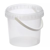 Ведро пищевое 1000 мл, d131хh120 мм, с ручкой, без крышки, прозр., ПП, 325 шт/кор "Альянсупак" 325 шт/упак БЕЛАРУСЬ ДВ-1,0/131 ОСВ