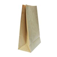 Пакеты на вынос (240+140)х400мм коричневые, 70г/м2, крафт без ручек