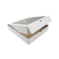 Коробка для пиццы 300х300х60 мм, бел., микрогофрокарт.Т-22 Е, 50 шт/кор 50 шт/упак РОССИЯ Г04092