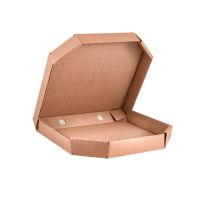 Коробка для пиццы 250х250х40 мм, 2 скош.угла, крафт, гофрокарт.Т-23 B, 50 шт/кор 50 шт/упак РОССИЯ