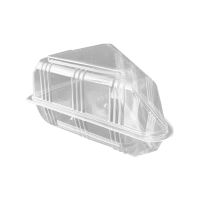 Упаковка для торта [неразъем.] треуг. 155х145х75[115х85х65] мм, прозр., БОПС, 200 шт/упак 200 шт/кор РОССИЯ КР-КТ-155