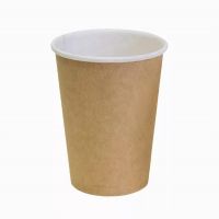 Стакан для холодного и горячего, 0.35/0,43л, коричневый, картон