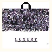 Пакет 550х700 мм, 90 мкм с петлев. ручками, диз. "Лакшери", ПВД, 150 шт/кор "Тикопластик" 25 шт/упак РОССИЯ ПТЛ37463