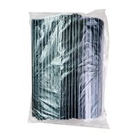 Трубочки для коктейлей 240 мм, d7 мм, черн., пласт. прямые, 250 шт/упак 24 упак/кор БЕЛАРУСЬ