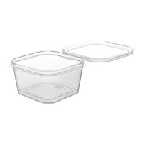 Соусник 50 мл, квадр. 62х62х30 мм, неразъем.крышка, прозр., ПП, 80 шт/упак "Перинт" 1 040 шт/кор РОССИЯ конт. соусн. 50 квадрат.