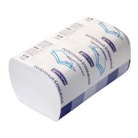 Полотенца "V" укладка 1-слойные бумажные, белые 23*23см, 250 листов, для диспенсеров