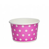 Креманка картонная Горошек, 125 мл, диаметром 75 мм