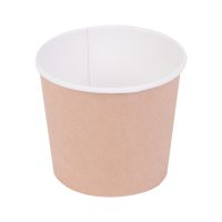 Супница 700 мл, d116хh108 мм, без крышки, крафт-бел., карт., 35 шт/упак "OSQ" Round Bowl 525 шт/кор РОССИЯ Round Bowl 700  kraft