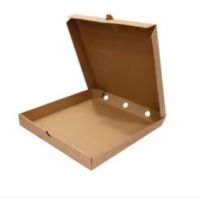 Коробка для пиццы 250х250х60 мм, крафт, гофрокарт.Т-22 В, 50 шт/кор 50 шт/упак РОССИЯ