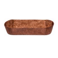 Розетка кондитерская, овальная, 34х136мм, h 27мм, коричневая, Бумага