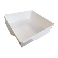 Контейнер 900 мл, 150х150х48 мм, без окна, без крышки, бел., карт.лам.,50 шт/упак "Forgenika" OpSalad 400 шт/кор РОССИЯ OpSalad 900