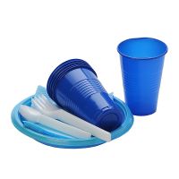 Набор одноразовой посуды "Премиум чайный" [6 стак. 200 мл, ПП+6 тар. d167 мм, ПС+6 ч. лож.+6 вил.+6 салф] 15 упак/кор РОССИЯ 187160