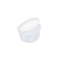 Соусник 50 мл, d64хh30 мм, неразъем. крышка, прозр., ПЭТ, 50 шт/упак "Upax-Unity" 2 000 шт/кор РОССИЯ соус 50