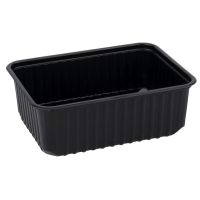 Контейнер 750 мл 1-секц. 186х132х48 мм, серия 186, без крышки, черн., ПП, 100 шт/упак "Clarity" 500 шт/кор РОССИЯ 186-750