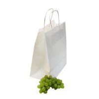 Пакет [240+140]х280 мм с круч. ручками, бел., бум., 300 шт/кор 300 шт/упак РОССИЯ 008-000004-002