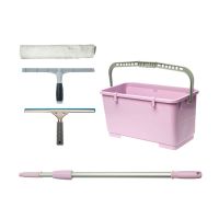 Набор для мытья окон Expert [шубка, держатель для шубки фикс., сгон 350 мм, штанга 2,5 м, ведро 22 л] "HQ Profiline" 1 шт/кор КИТАЙ 74811