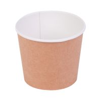 Супница 400 мл, d100хh85 мм, крышка в компл., крафт-бел., карт., 30 шт/упак "OSQ" Round Bowl 300 шт/кор РОССИЯ Round Bowl 400