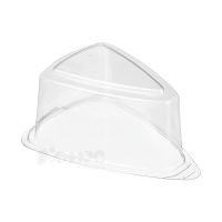 Упаковка для торта [крышка] треуг. 165х115х71[129х95х57] мм, прозр., ПС, 800 шт/кор "Комус" 800 шт/упак РОССИЯ Т-2К