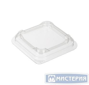 Крышка к контейнеру 82х82х16 мм, прозр., ПЭТ, 1800 шт/кор "Комус" 1 800 шт/упак РОССИЯ Д-320К(Д-220 (ПЭТ))