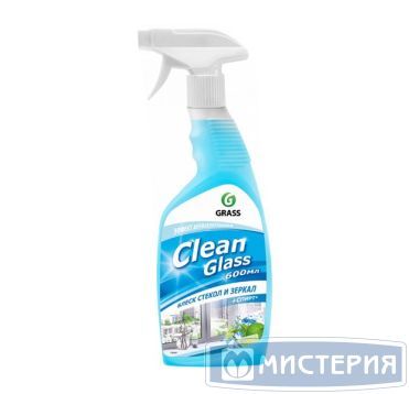 Средство для мытья стекол и зеркал "Grass" Clean Glass, Голубая лагуна, триггер, 600 мл 8 шт/кор РОССИЯ 125247