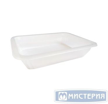 Контейнер под запайку 610 мл, 1-секц. 187х137х36 мм, прозр., ПП, 50 шт/упак "ПолиЭр" 400 шт/кор РОССИЯ К-187*137*36 ПРУ прозр.