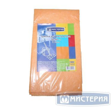 Тряпка для мытья полов 50х60 см, вискоза, полиэстер