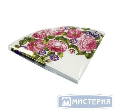 Салфетки d320 мм 3-сл., диз. "Розы", разноцв., бум., 12 шт/упак "Bouquet" 15 упак/кор РОССИЯ 42734