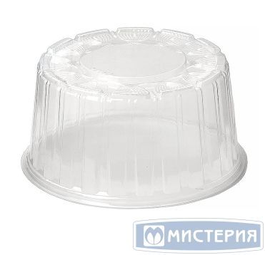 Упаковка для торта [крышка] d226хh98[d203хh92] мм, прозр., ОПС, 190 шт/кор "Комус" 190 шт/упак РОССИЯ Т-192КН (СП)