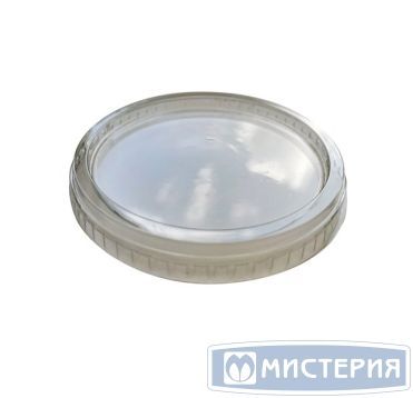 Крышка для стакана d95 мм плоская без отверстия, прозр., ПЭТ, 25 шт/упак "Upax-Unity" 1 000 шт/кор РОССИЯ